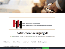 Tablet Screenshot of hotelservice-reinigung.de